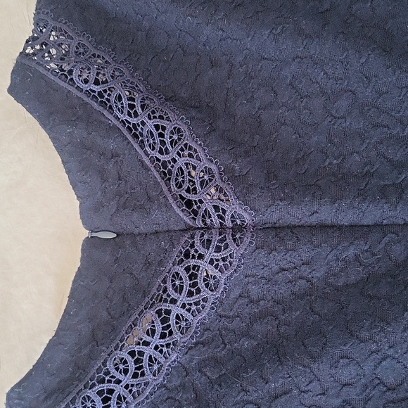 The Kooples Blue Lace Embellished Sheath Dress - Picture 5 of 6